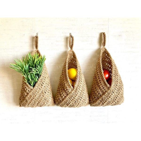 Hanging fruit basket (set of 3)