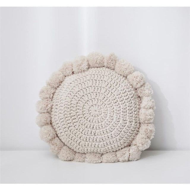 Round Pompoms Pillow - Image 2