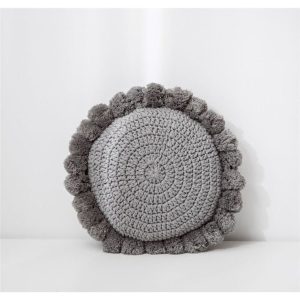 Round Pompoms Pillow