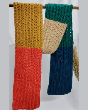 Rainbow-Color-Block-Knitted-Scarf-Houz
