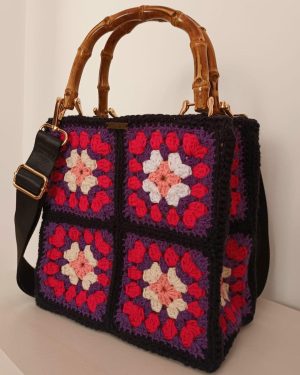 Granny Square Bag - PINK