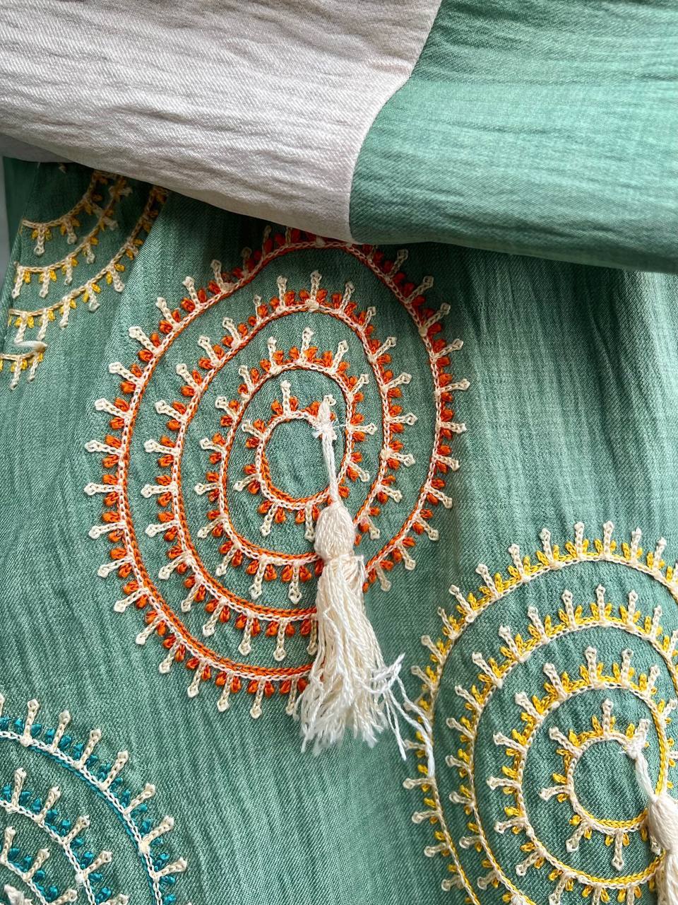 Two-Tone Embellished Maxi Dress - Image 4